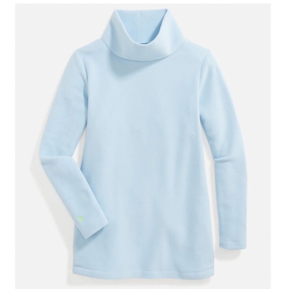 Dudley Stephens Cobble Hill Turtleneck, NWT Women's Small, Ice Blue